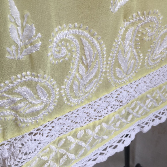 Vintage 70s 8 French Peasant Shabby Chic Blouse - Picture 7 of 8